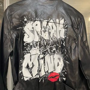 Graphic Moto Jacket